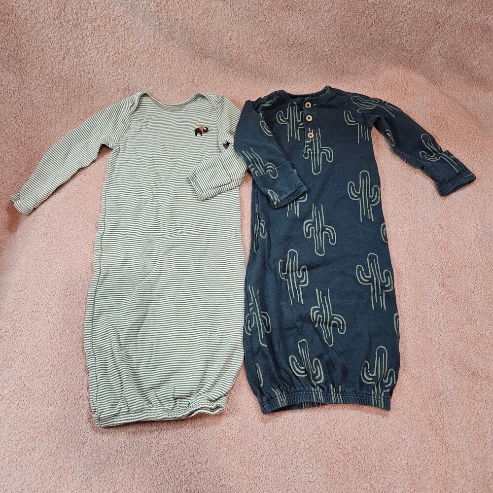 Carter's Sleep Gown Size 3M Cactus & Buffalo Lot of 2